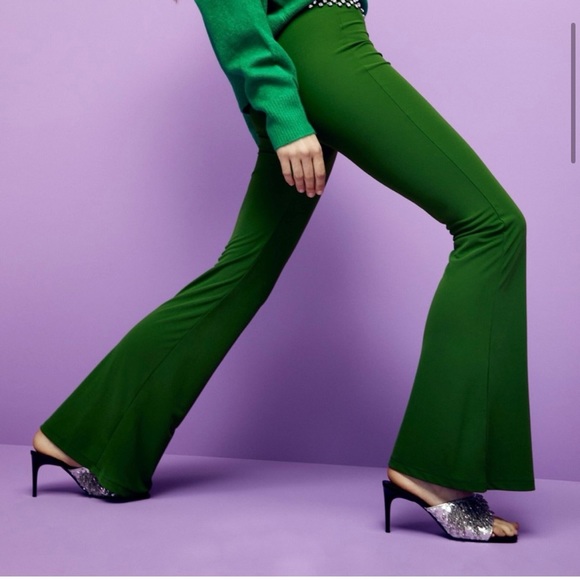 NWT Zara Party Sandals Heels Size 7.5 Open Toe Beaded Sparkly Slip On Sandals - Picture 8 of 11